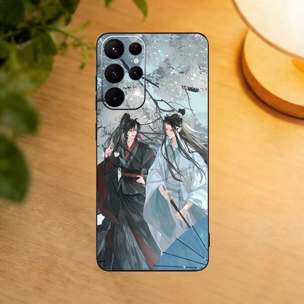 Anime M-Mo Dao Zu Shi Wangxian Phone Case For Samsung S25,24,23,22,30,21,10,9,Ultra,Plus,Lite Soft Black Case