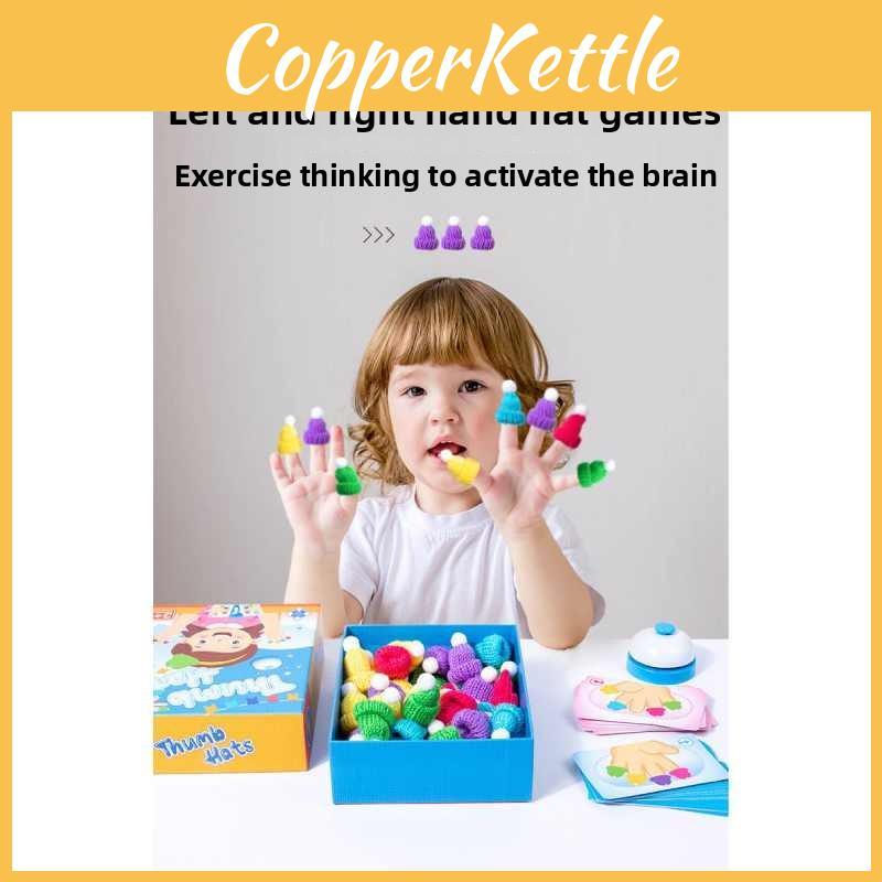 Hats Left Thumb Right Hand Training Toy Kids Early Education Color Cognition