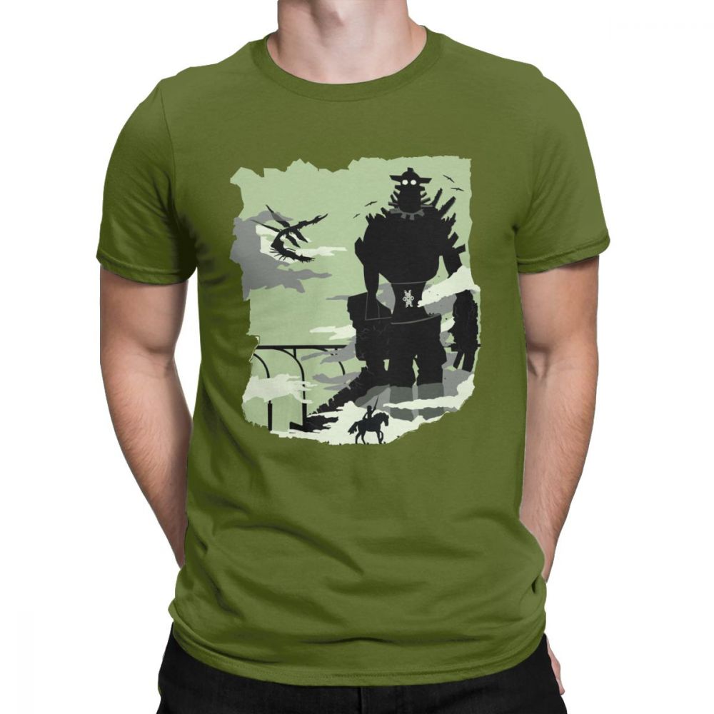Silhouette Of The Colossus Tshirt Men Shadow of the Colossus Humorous Cotton T Shirt 2021 Clothes