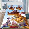 Fashion D-DigimonS Greymons Adventure Bedding Set Single Twin Full Queen King Size Bed Set Kids Bedroom Duvetcover Sets