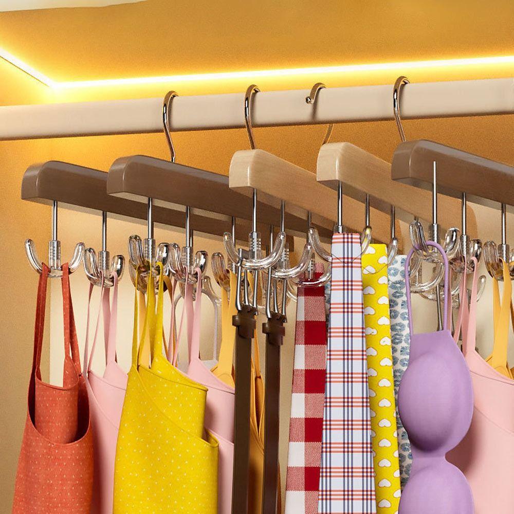 1Pc Wide Shoulders Clothes Hanger Durable Clothing Storage Wooden Clothes Hanger  Closet Wardrobe