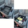 For GMC Sierra 2500HD 3500HD Silverado 1500 Center Console Armrest Organizer Tray Durable ABS Black Storage Box With Divider