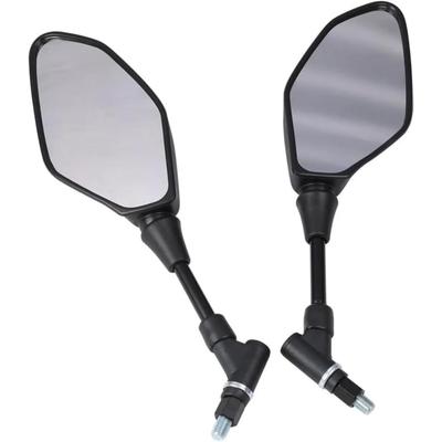 Vlwm Motorradspiegel Set Yamaha MT-07 MT-09 Zubehör Rückspiegel Seitenspiegel (Schwarz (Normale weiße Box))