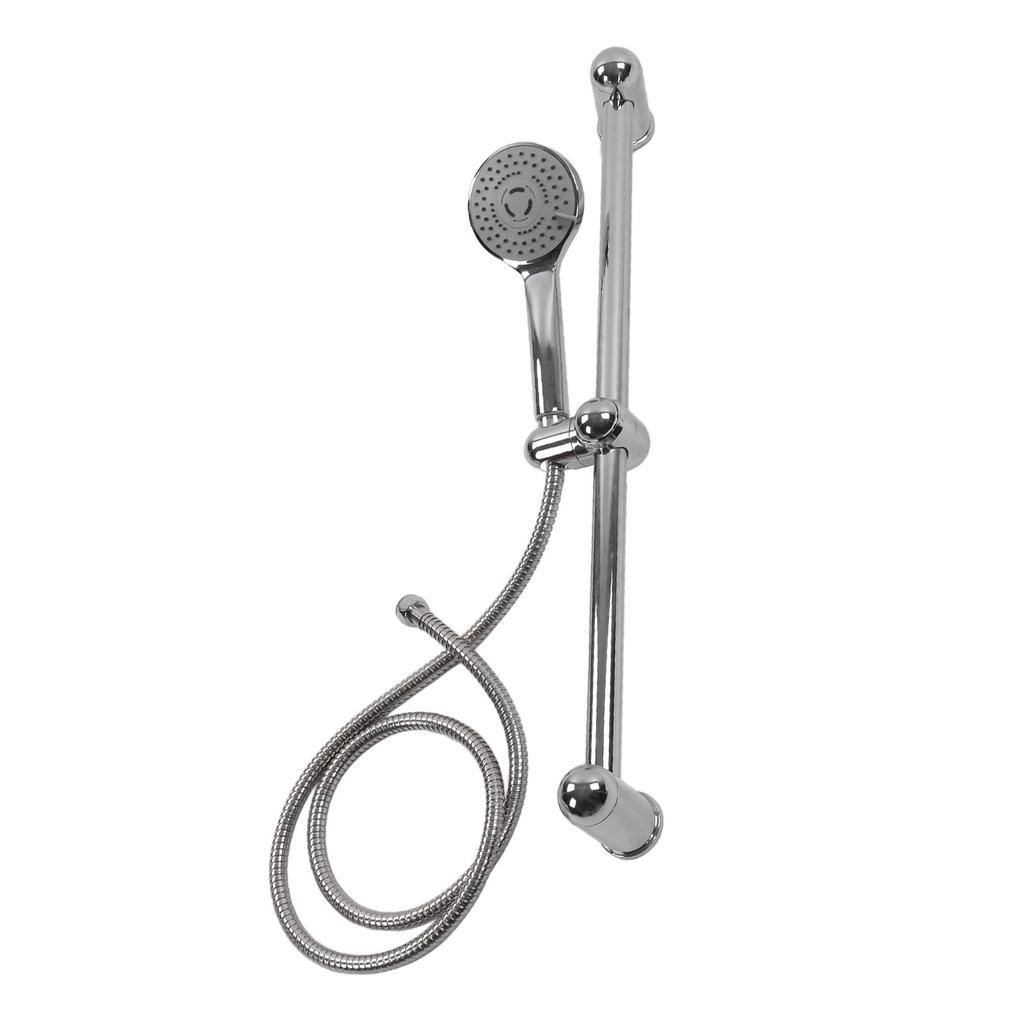 Sprchová posuvná tyčová sada 360 stupňů Rotace Nastavitelná výška s 1,5m hadicí G1/2 304 Nerezová ocel pro