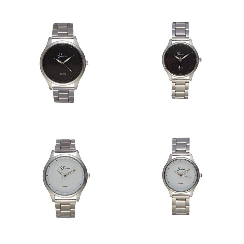 Ultra-thin Steel Strap Couple Watch Fashionable Quartz Wristwatch For Men And Women Casual Style
