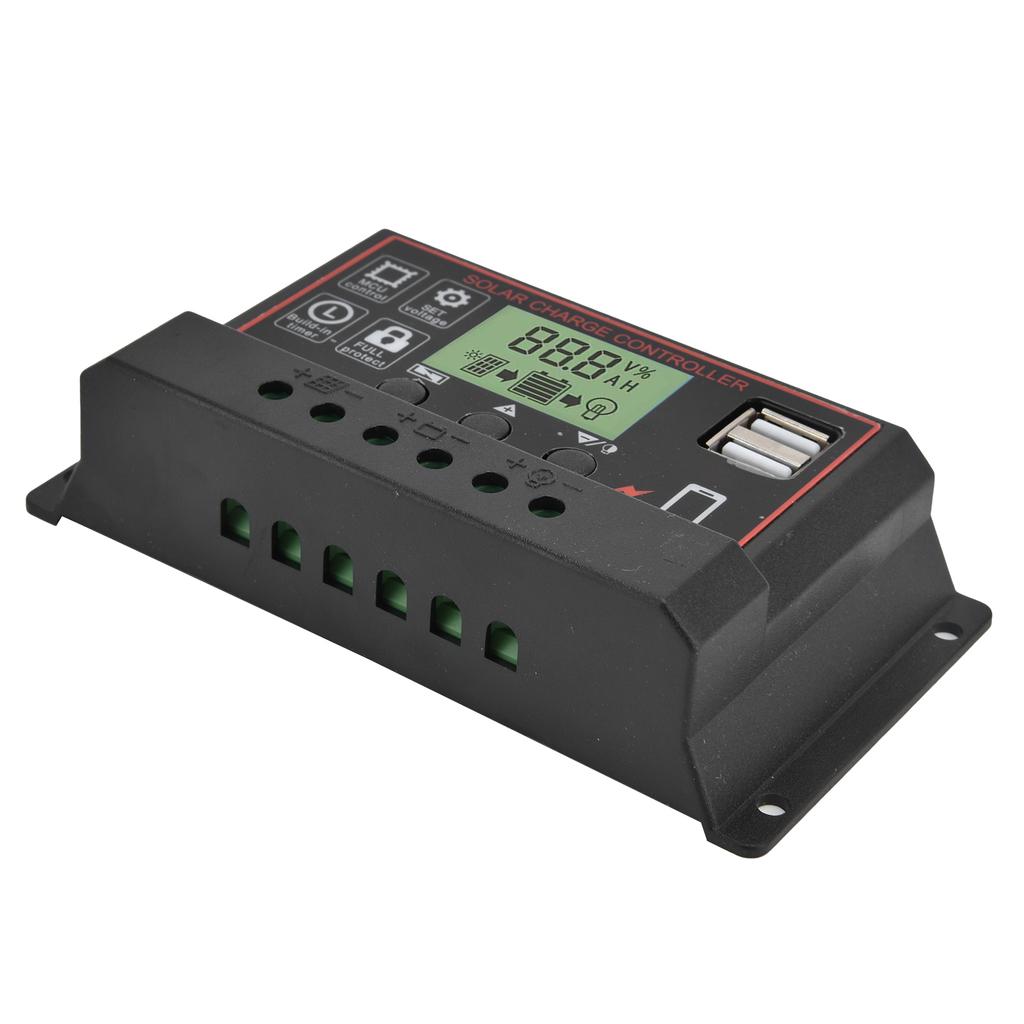 Controler de Încărcare Inteligent USB Dual Panou Baterie Solară Echipament de Control Încărcare PWM 12 24V20A