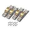4 Pieces Sliding Door Roller Sash Pulley Easy to Install Hardware Runner Wheel Track for