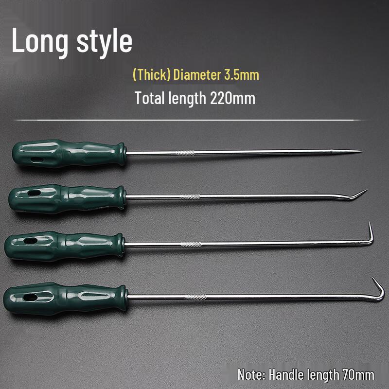 Noshur 4-Piece Extended Oil Seal Hook Pick Set
