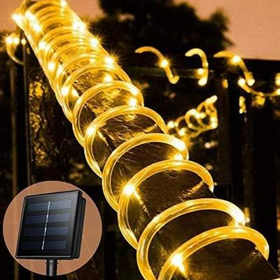Lumini LED Solare Impermeabile de Exterior Tip Tub Curcubeu - Lumini Decorative Tip Ghirlandă Zâne pentru Curte
