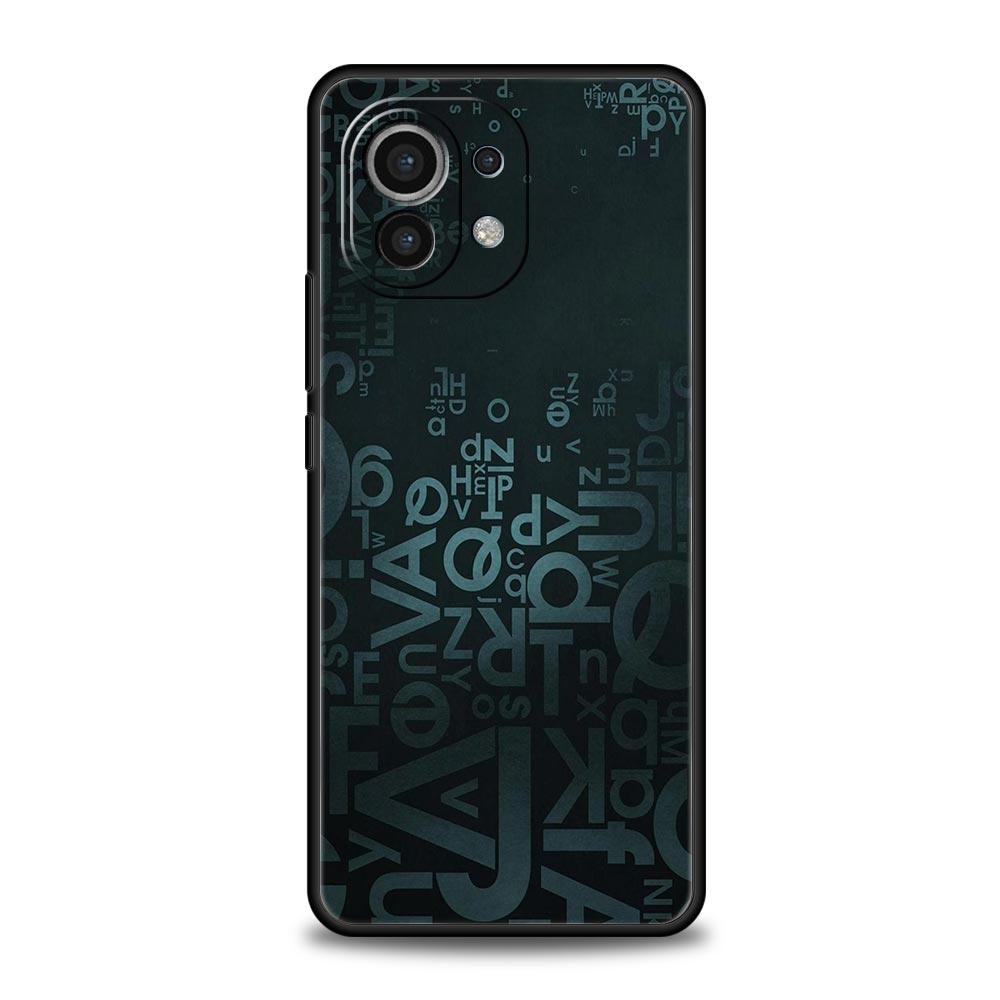 Number Pattern Phone Case Cover for Xiaomi Mi 17 Pro Max 15 14 13 12 11 Ultra 15T 14T 13T 12T 11T Pro Lite Soft TPU Shell Capas