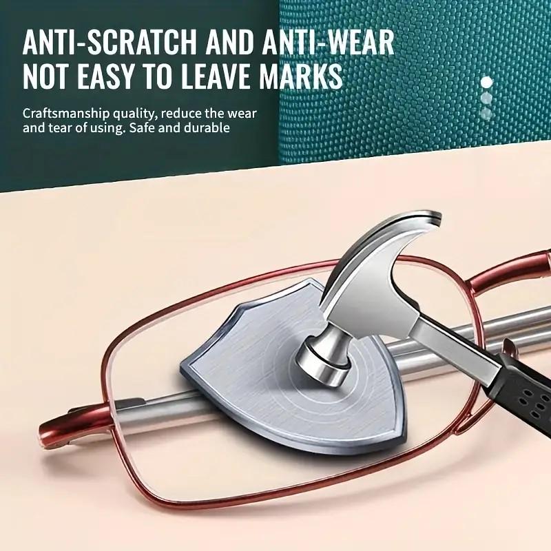 5PCS Portable Folding Reading Glasses with Storage Bag Anti-Blue Light Anti-Radiation Glasses Presbyopic Glasses for Women Me