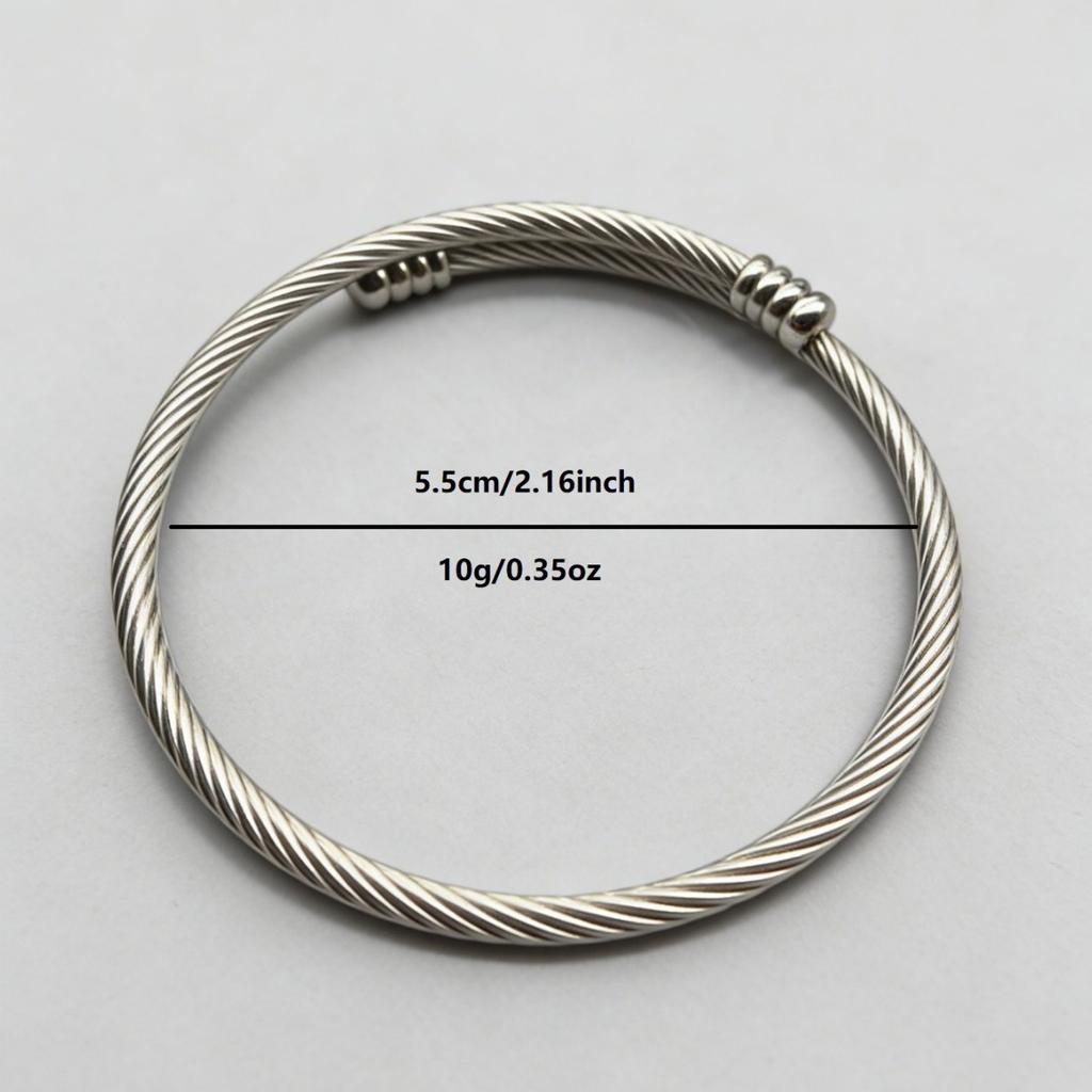 Minimalistisches Single-Loop-Armband aus Edelstahl, goldbeschichtet, Mode-Schmuckzubehör für Damen