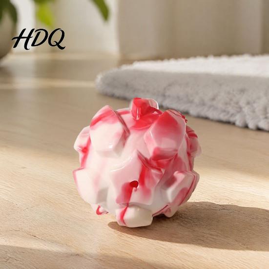 Funny Squeaky Toys for Pets Dog Balls Durable TPR Interactive Pet Toy Teeth Cleaning Soft Massage Star Texture Toy Small Medium And Large Dogs Safe