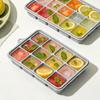 Square Silicone Ice Cubes Tray Mold 15-Grid With Lid Easy Release Food Grade Freezer Ice Molds Frozens Whiskey Ice Cubes Tray