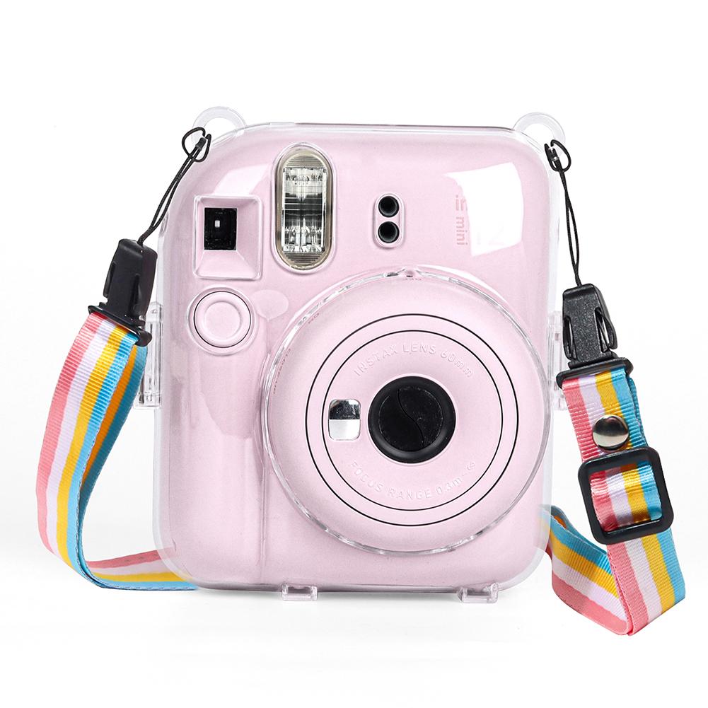 Mini Protective Shell with Shoulder Strap Storage Case Protective Sleeve for Fujifilm Instax Mini 12 for Camera Instax Mini12