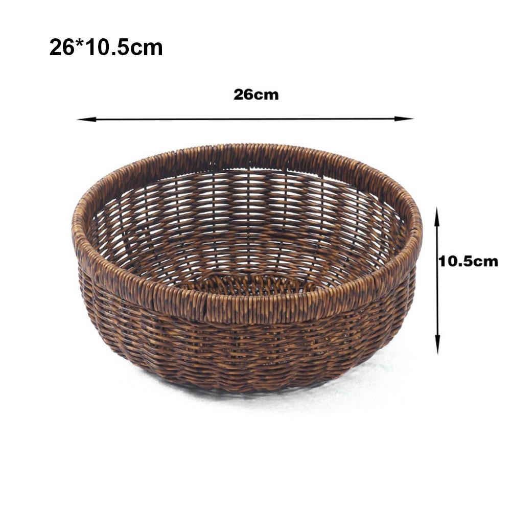 

Плетеный ротанговый поднос для хранения в руках Свадебное хранение конфет и цветов Style 6 26*10.5cm