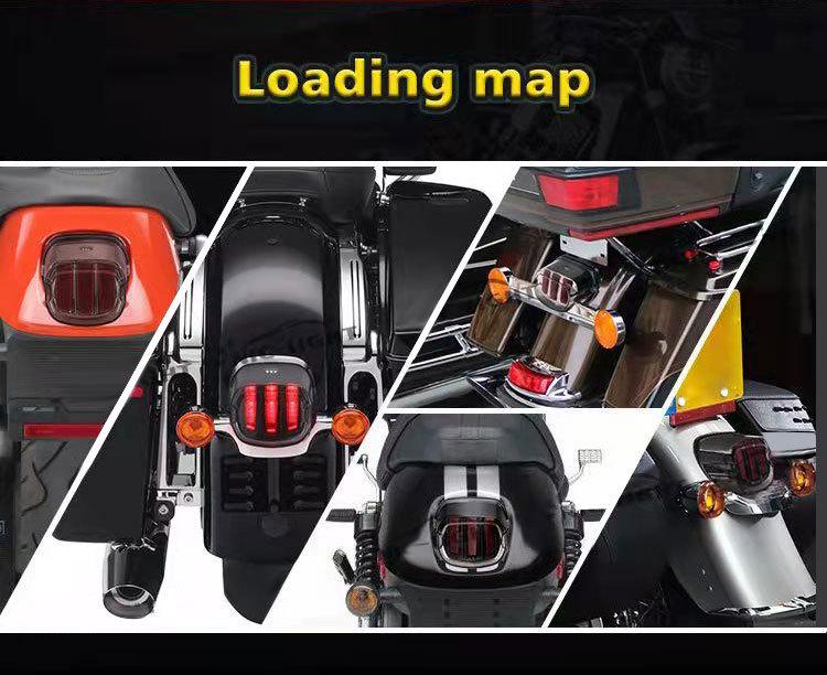 Harley Motorcycle LED Eagle Claw Taillight with Turn Signal and High-Mount Brake Light