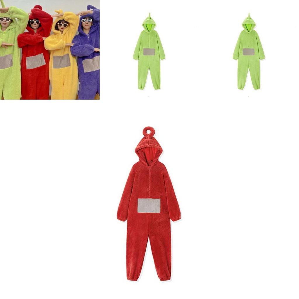 Teletubbies Cosplay Korallen Samt Nachtwäsche für ultimativen Komfort und Stil