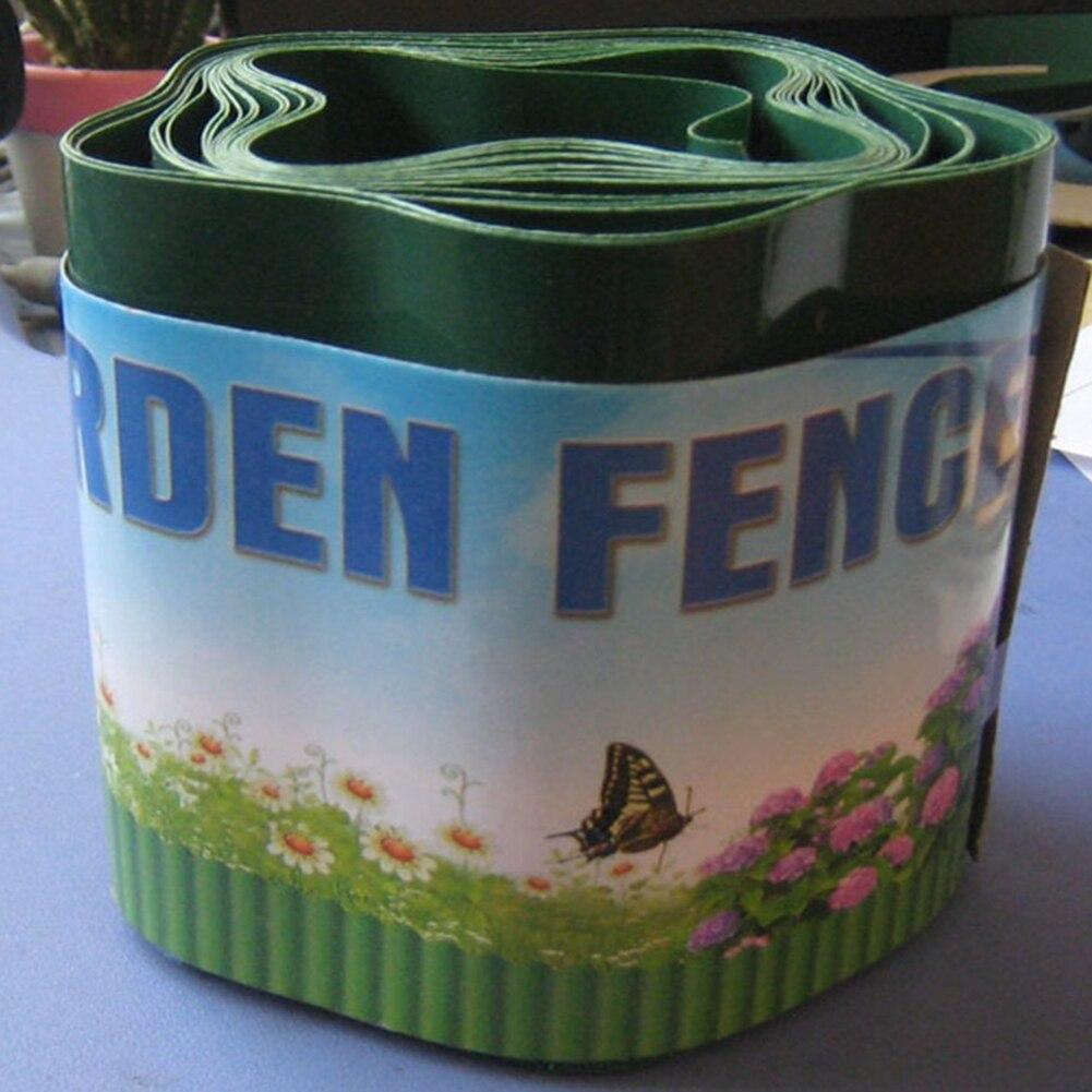 Plastic Grass Fence Path Lawn Wall Gravel Border Tool Garden Edging Green Ripple Landscape