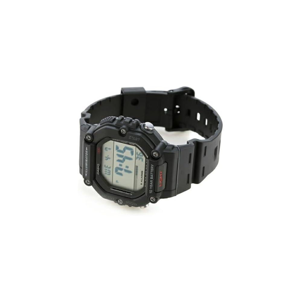 Casio Cheap Casio Digital Quartz Men's Watch AE-1600H-1AV Water Resistant Black 10-Year Battery