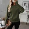 Women's Fashion Round Neck  Splicing Long Sleeve Top