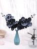 1pc Black Butterfly Orchid String Simulação Planta Dançante Orquídea Tecido de Seda Simulação Flor Artificial Decoração de Casa
