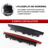 1PC 12V Smoke/Red Lens LED High Level Center Third Brake Stop Light For Renault Megane MK II 2003-2008 OEM 8200175538 Tail Lamp