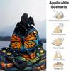 1pc Butterfly Printing Lightweight Flannel Blanket, Comfortable and Warm Blanket, for Camping Sofa Bed and Couch Office, Gift