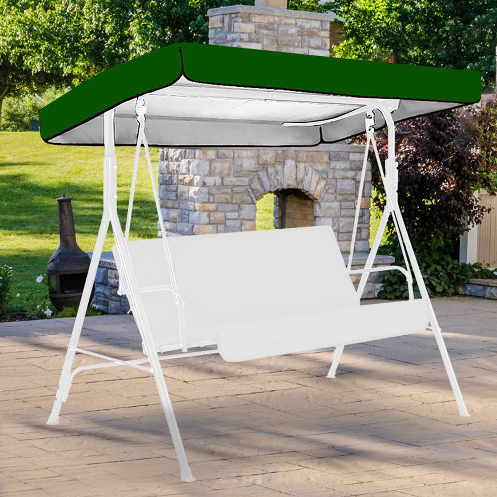 Outdoor Swing Chair Canopy Replacement Patio Swing Chair Top Cover WaterproofTop Rain Cover 190T