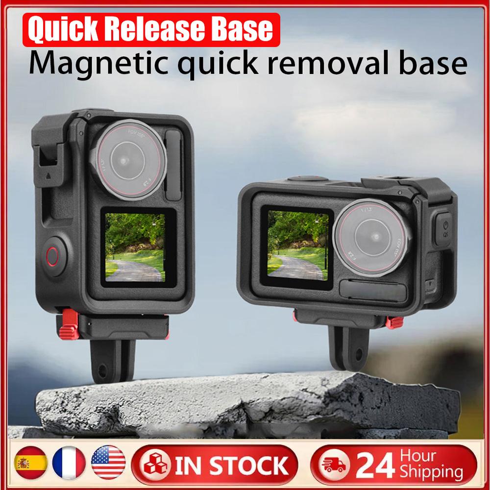 Magnetic Camera Stand Mount Adapter Two Claw Magnet Base Mount Tripod Adapter for DJI Osmo Action 5 Pro/4/3 Camera Accessories