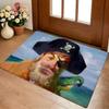 Coin Decorative Floor Mat Cozy Flannel Soft Thick Non-Slip Mat for Living Room Bedroom Kitchen Decor Rugs