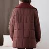 Fashion Woman Winter Coats Plus Size Elegant Loose Thick Warm Long Parkas Female Jacket