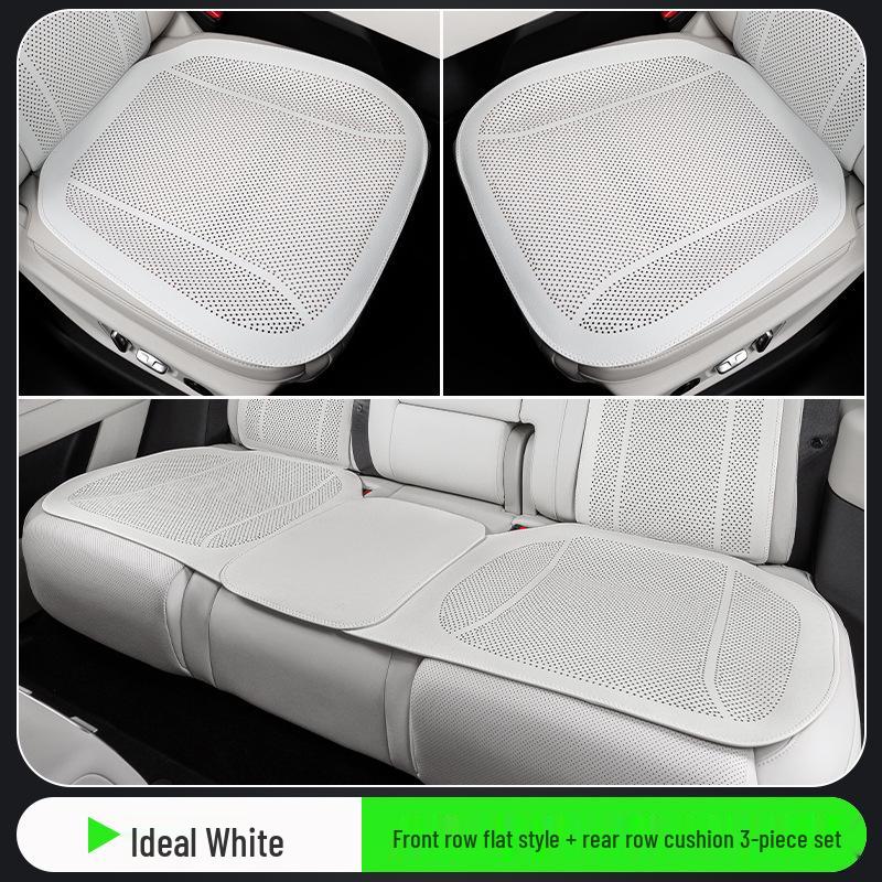 Universal Perforated Breathable Car Seat Cushion for Five-Seat Vehicles - Year-Round Ventilation