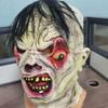 New Halloween Horror Prank Zombie-style Latex Mask with Hair for Costume Parties and Performances