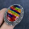 Ammolite Gemstone 925 Sterling Silver Jewelry Ring Size 7
