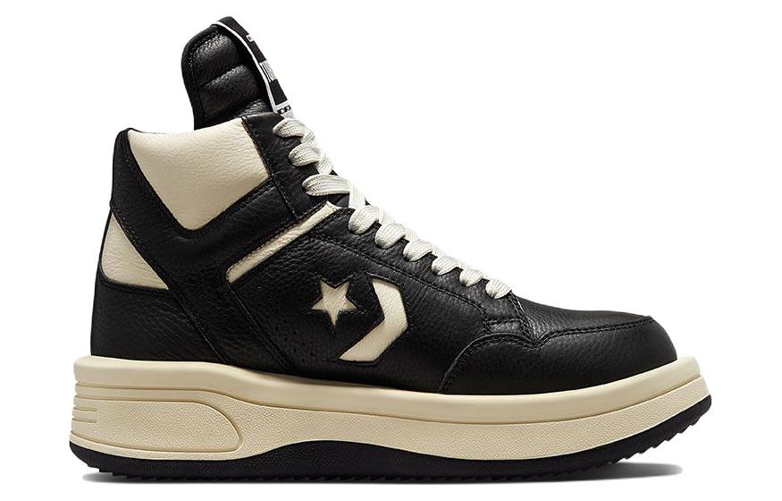 Converse TURBOWPN Mid Rick Owens DRKSHDW Black Cloud Cream A03945C
