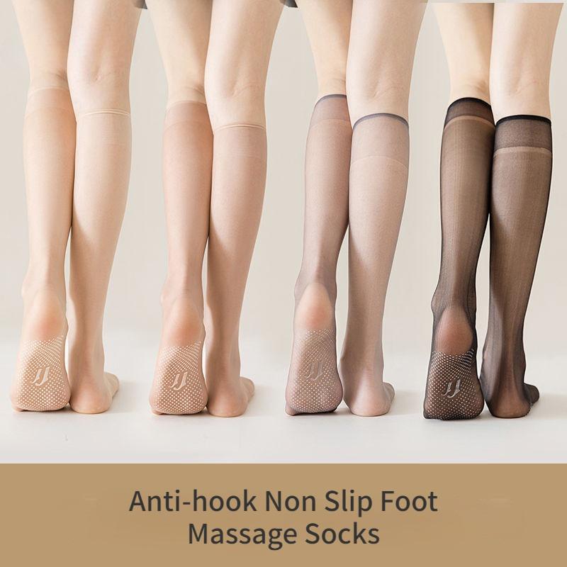 

4 пары ультратонких носков для девочек Jk Girls Socks Anti Hook Invisible Transparent Seamless Socks Soft Skin Friendly Stockings One size