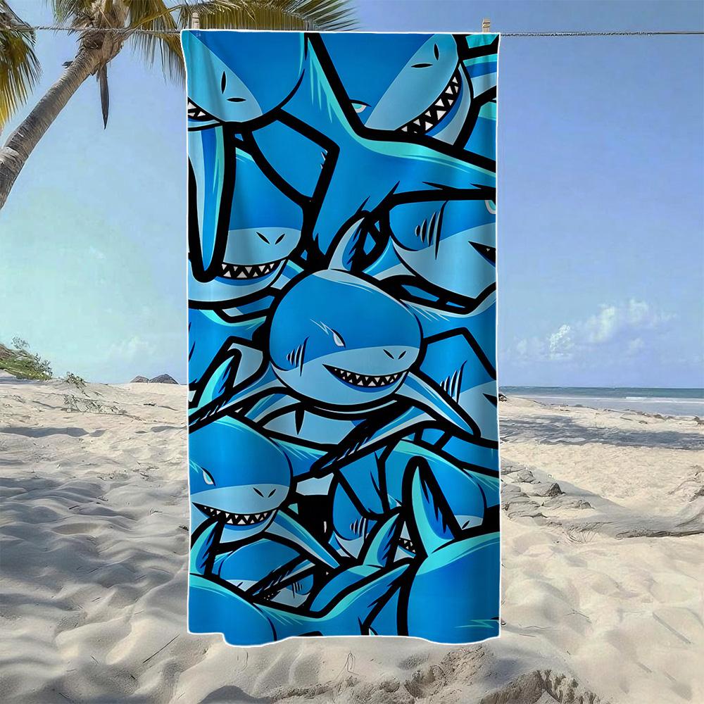 

Butterfly & Dolphin Marine Beach Towel, Soft Quick-Drying, Perfect For Portable Outdoor Travel,Swimming,Camping And Summer Beach W40*H60(CM)