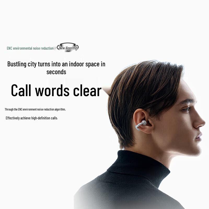 Saina S7S AI Open-Ear Bluetooth Clip-On Headphones