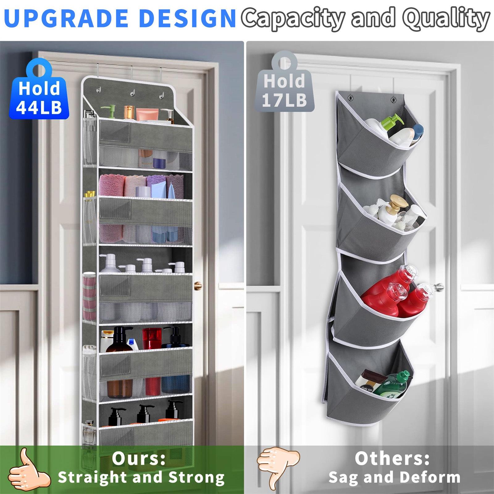 

Five-Layer Non-Woven Fabric Over-the-Door Storage Organizer with Pockets чорний