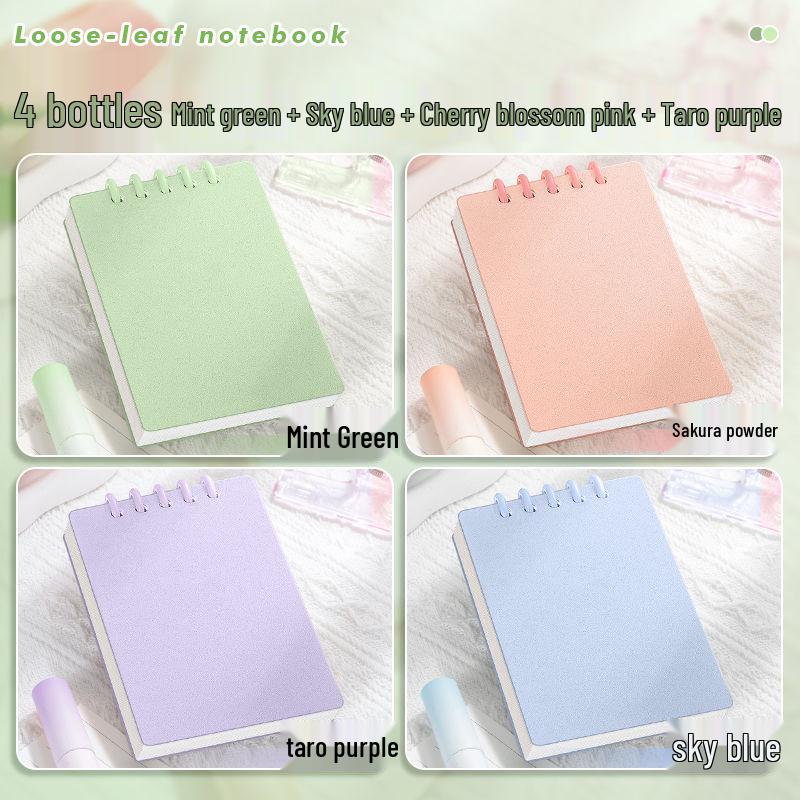 A7 Przezroczysty Minimalistyczny Notatnik Kieszonkowy na Słownictwo - Linia Pozioma, Przenośny i W Podróży