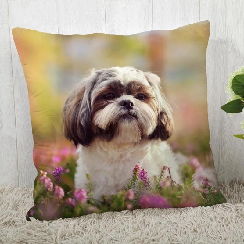 Fodera per cuscino per cane Shih Tzu Personalizza federa Moderna casa decorativa federa per soggiorno