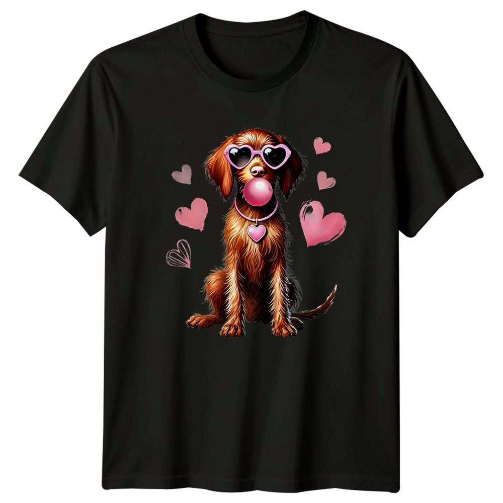 Dog Hearts Bubblegum Animals Dogs Graphic Tee Unisex Unisex Unisex Valentines Day