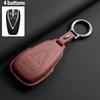 Leather Keychain For Changan Unit Cs35 Plus Cs55 Cs75 Cs75 Plus Uni-V Oshan Z6 X5 X7 Plus  Protector Key Caps Holder