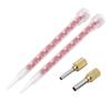 Sealant Tool Set with Sewing Glue Economizing Nozzle Glass Glue Nozzle Positioner Long Glue Spiral Mixing Tube for DIY Crafts