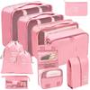 8 Pcs Set Travel Organizer Storage Bags Suitcase Packing Cubes Set Cases Portable Luggage Clothes Shoe Tidy Pouch Folding