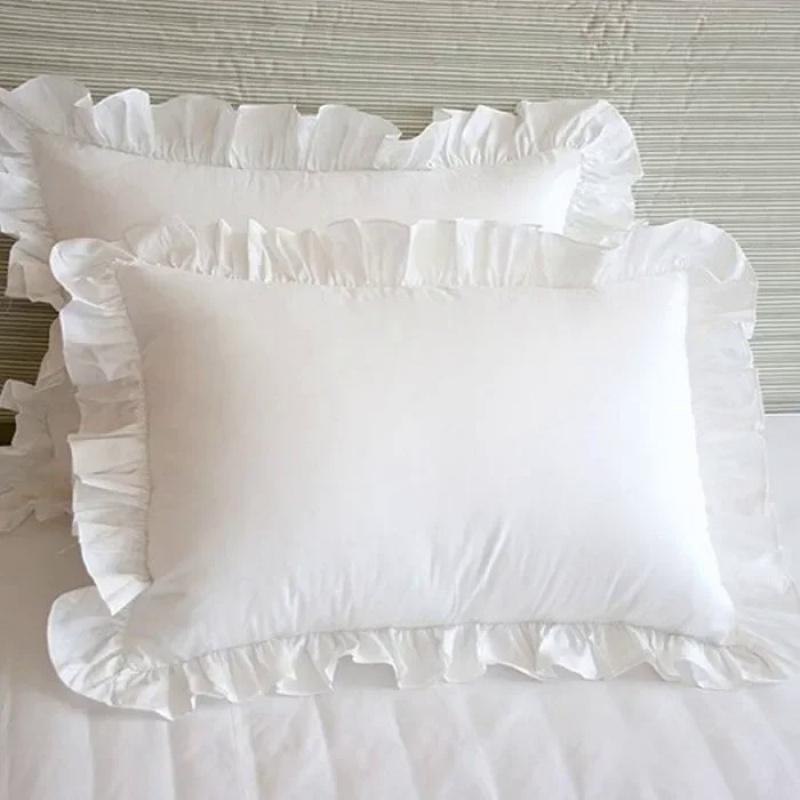Brief classic Pillow case bed princess ruffle pillow cover handmade pillowcases home textile pillowcase 100% cotton cloth