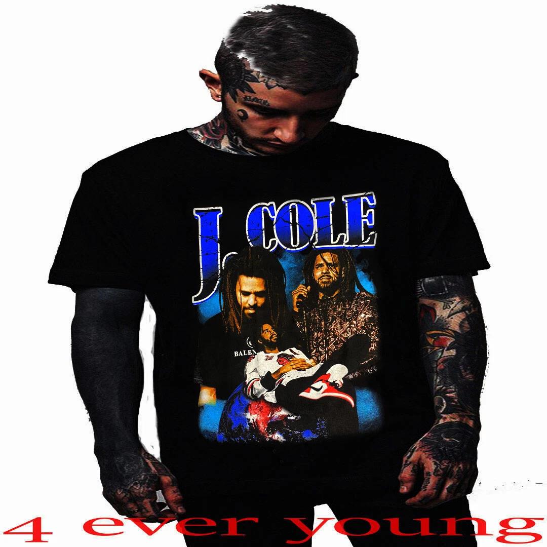 J COLE BLUE  RAP HIP HOP T-Shirt Men s SIZES XXL