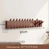 Solid Wood Wall-Mounted Piano Key Coat & Hat Rack - Punch-Free Storage Solution for Bedroom, Entrance, or Hallway.