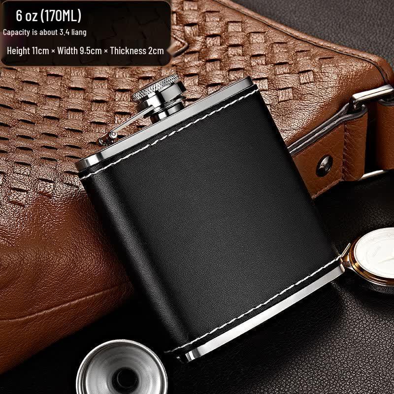 304 Stainless Steel Russian Style Portable Hip Flask
